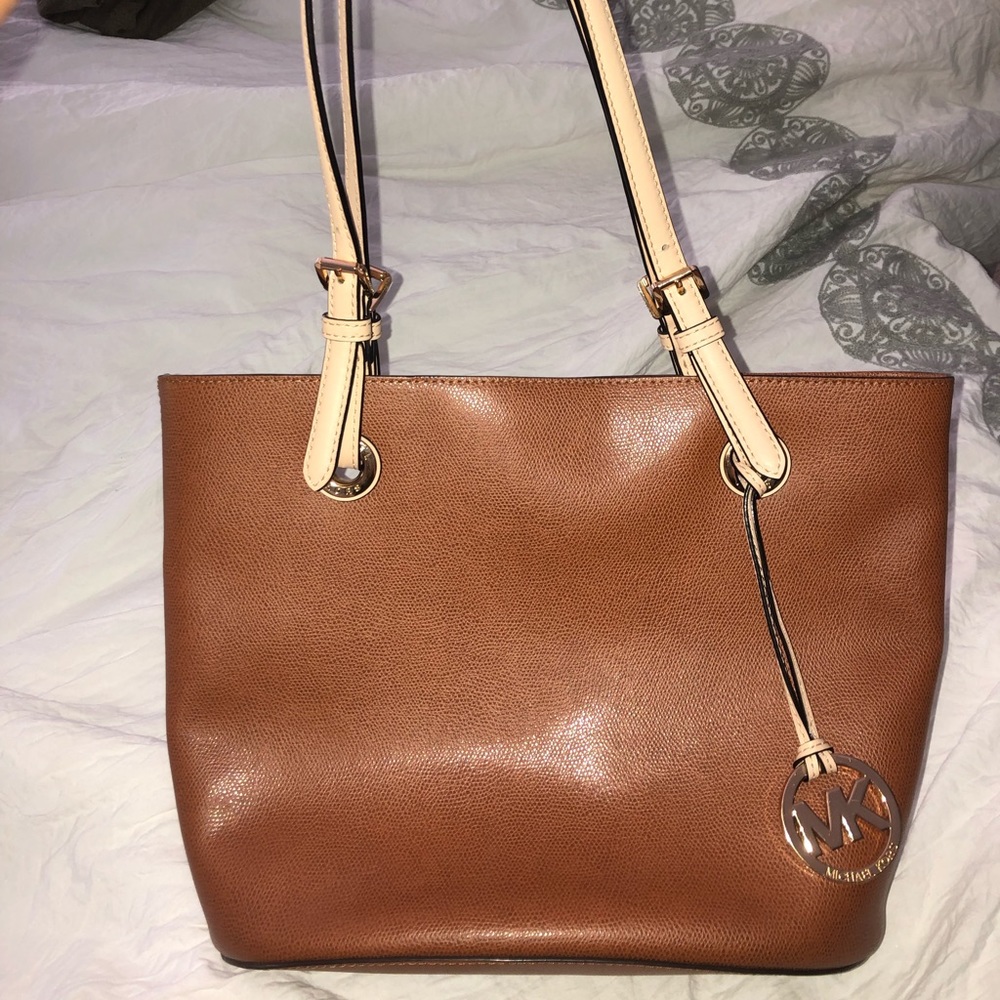 Brown leather Michael Kors bag